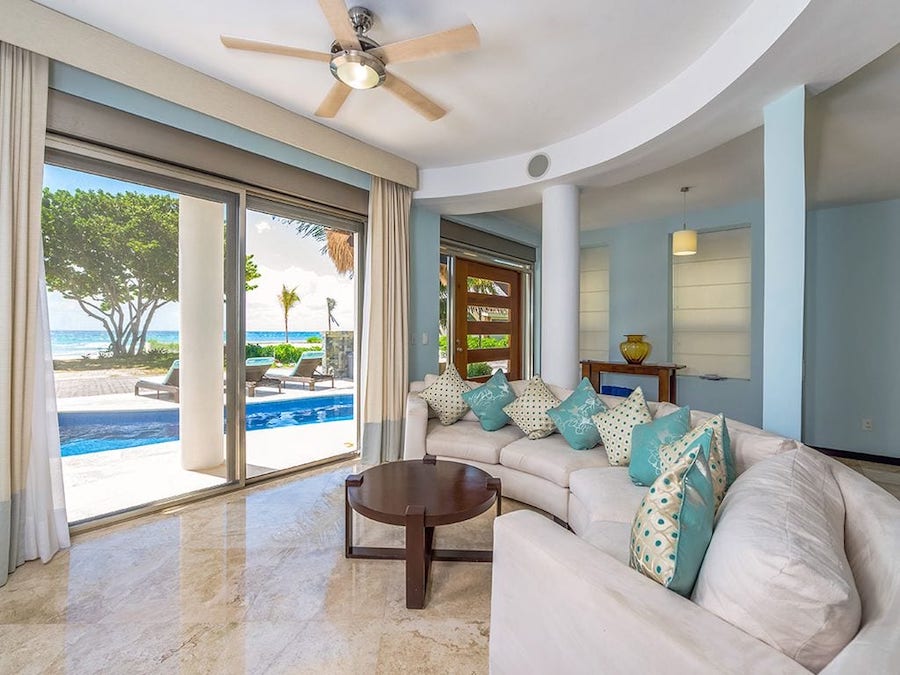 Beach view from interior